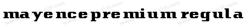 mayencepremium regular字体转换